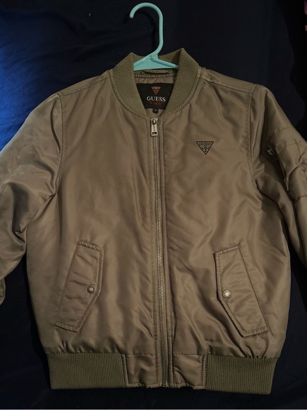 GUESS Olive Bomber Jacket